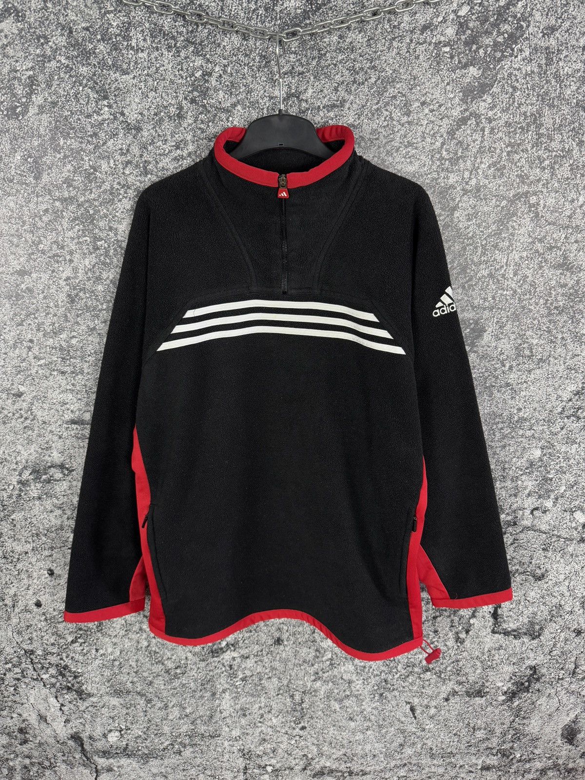 Adidas Adidas Vintage Fleece 1/4 Zip Jacket Retro Style 90s Size L Size US L / EU 52-54 / 3 - 1 Thumbnail