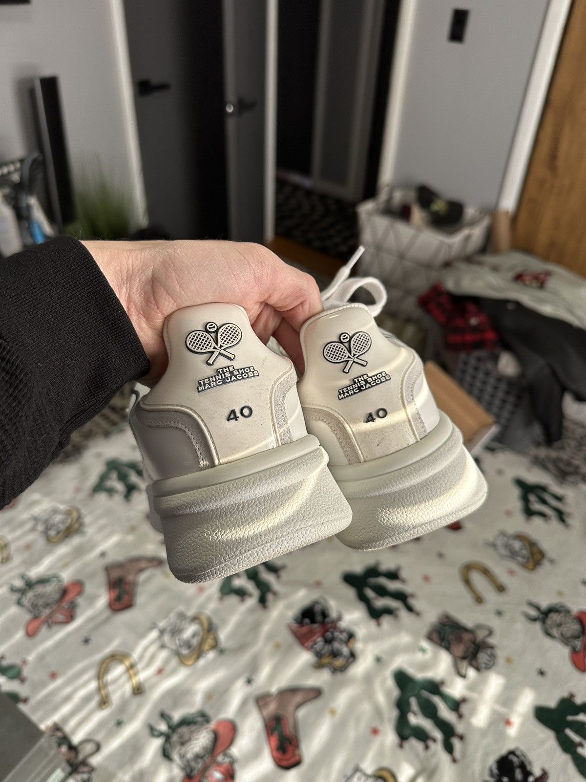 Marc Jacobs × Peanuts Leather Tennis Shoe Sneakers Size US 7 / EU 40 - 14 Thumbnail