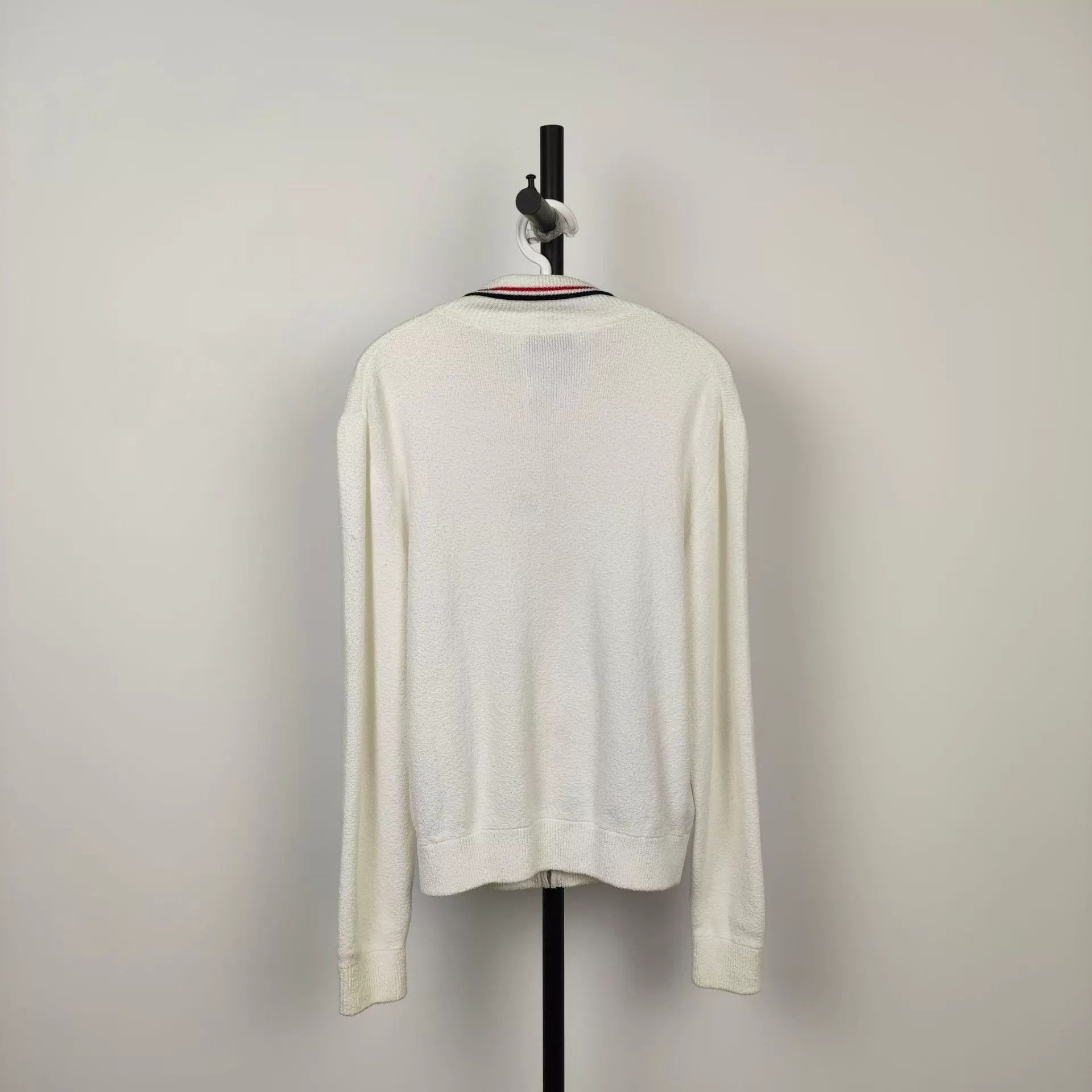 Miu Miu MIU MIU White Knit Cardigan Size XS / US 0-2 / IT 36-38 - 2 Thumbnail