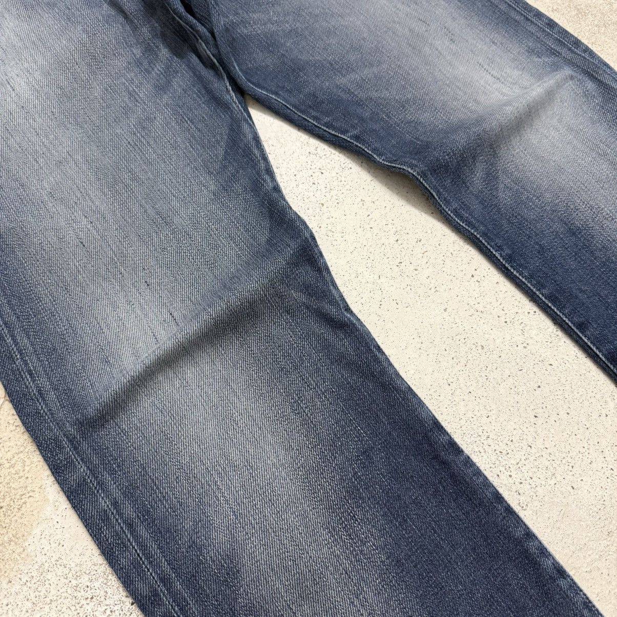 Japanese Brand Back Number Relaxy Distressed Denim Pants Size US 35 - 6 Thumbnail