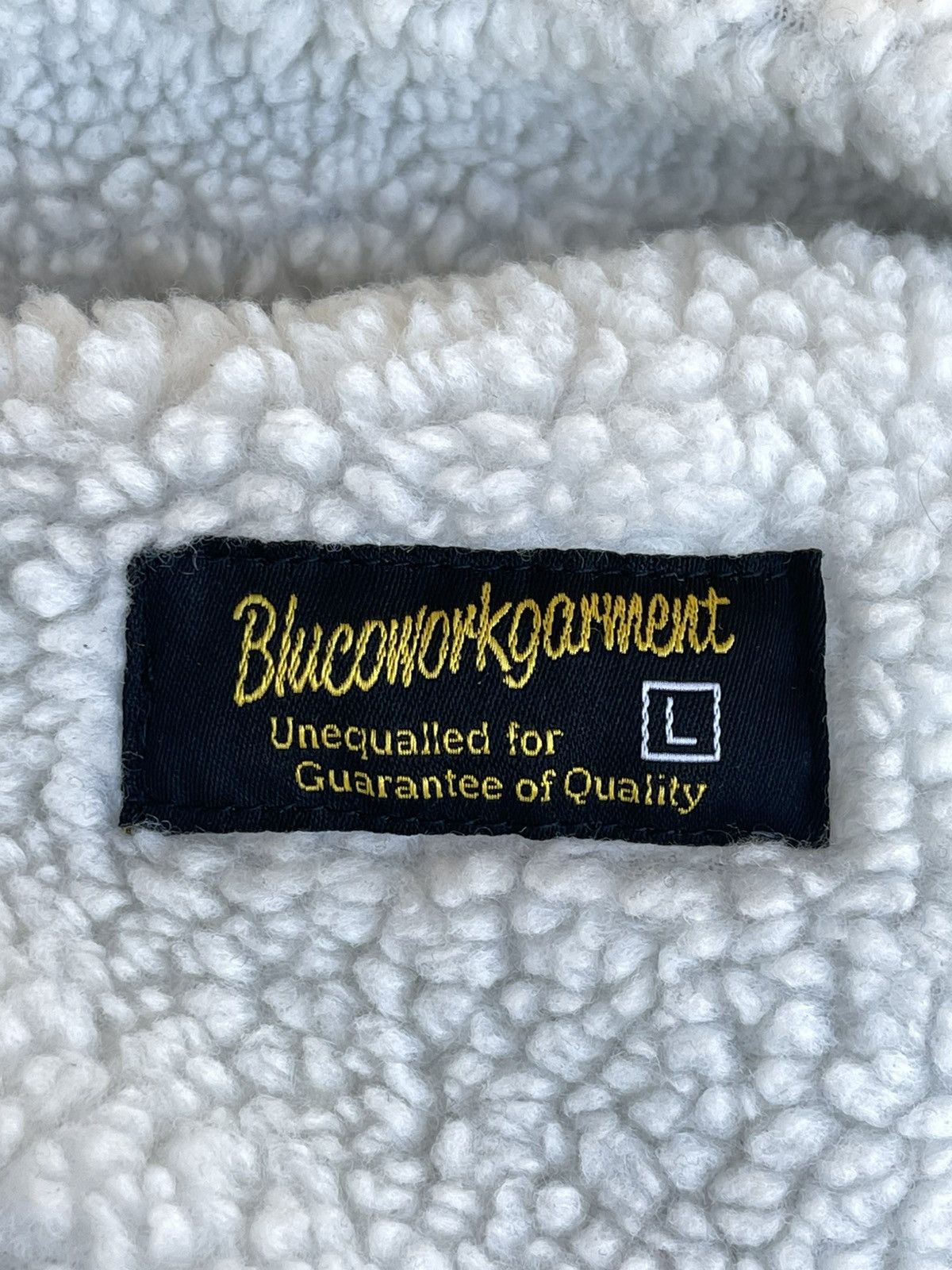 Japanese Brand Bluco Work Garment Boa Riders Sherpa Denim Jacket Lee Storm Size US L / EU 52-54 / 3 - 12 Thumbnail