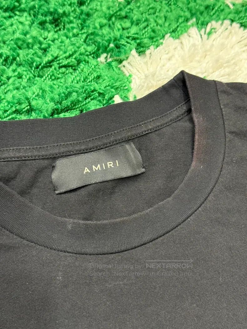 Amiri Amiri Black Logo Short Sleeve, Size L Size US L / EU 52-54 / 3 - 3 Thumbnail