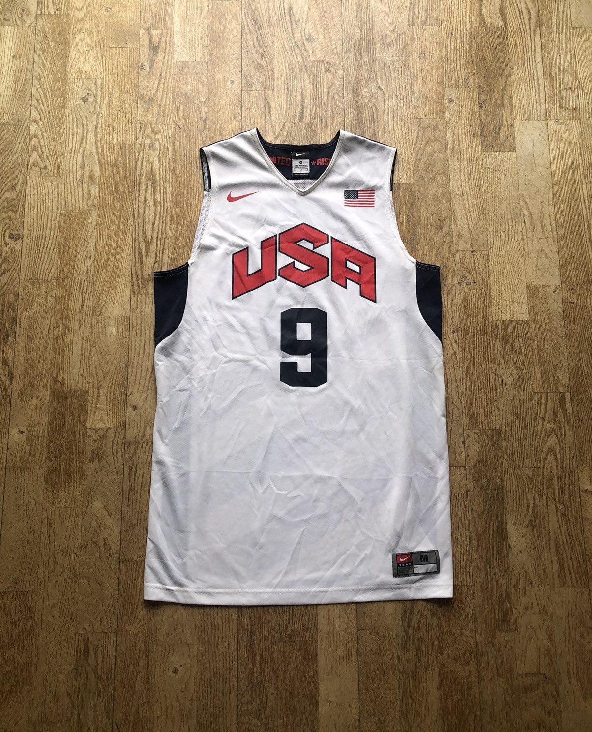 RARE DWYANE WADE USA BASKETBALL #9 NIKE VINTAGE JERSEY