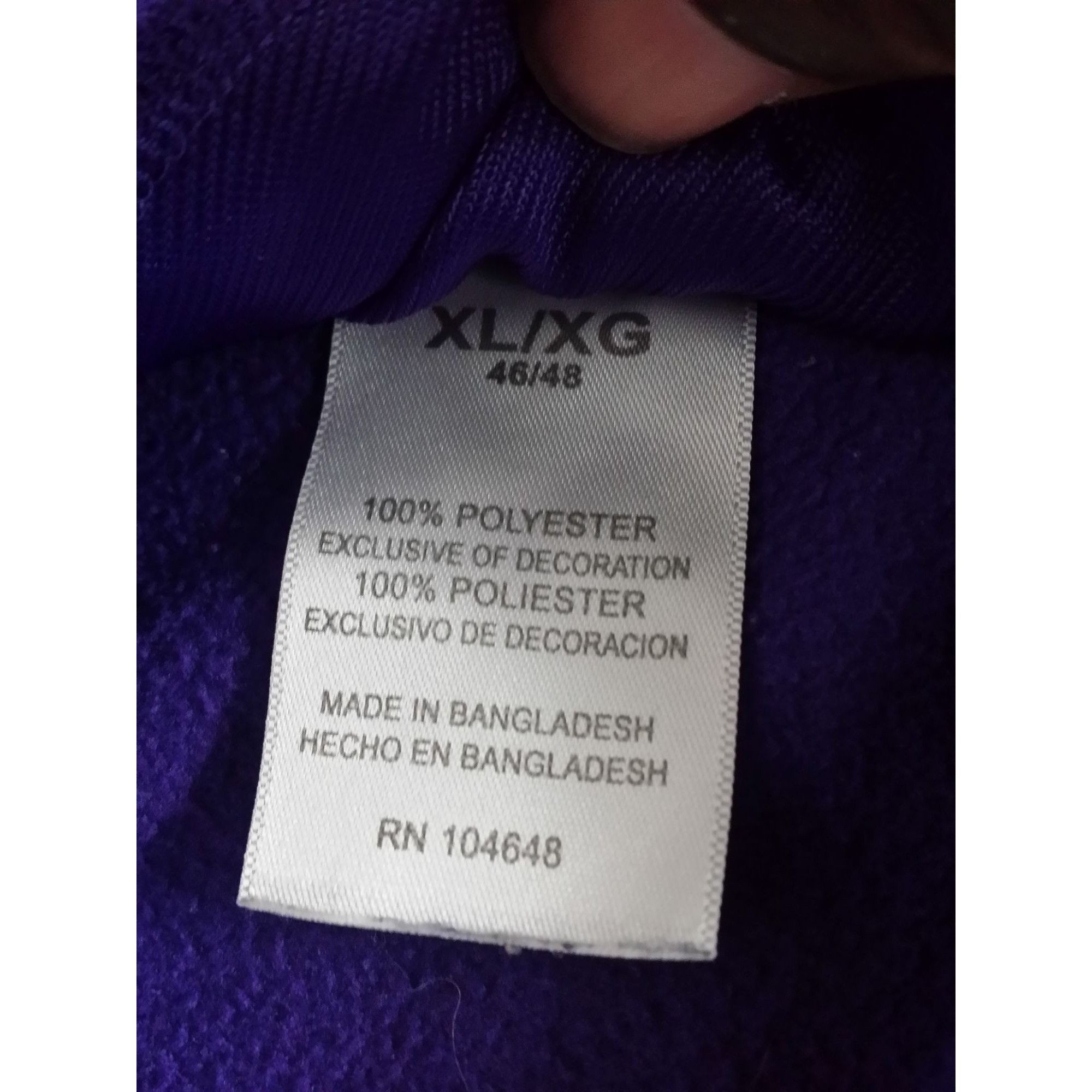 NCAA LSU Tigers Fleece Pullover Men Sz XL Knights Apparel NCAA Sc Size US XL / EU 56 / 4 - 6 Thumbnail