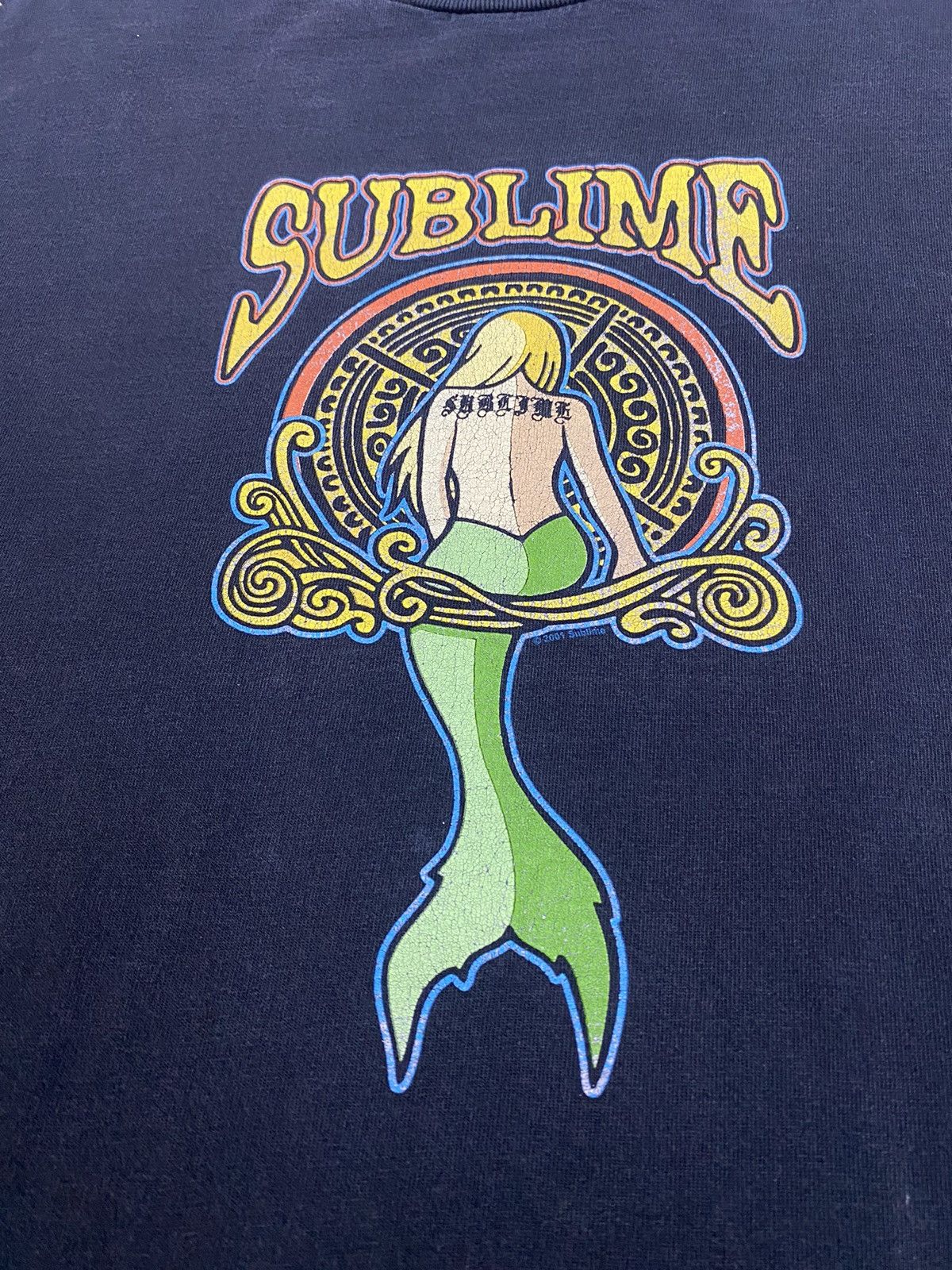 Band Tees Vintage Delta 00s Sublime Band Mermaid Design Long Sleeve Size US S / EU 44-46 / 1 - 5 Thumbnail