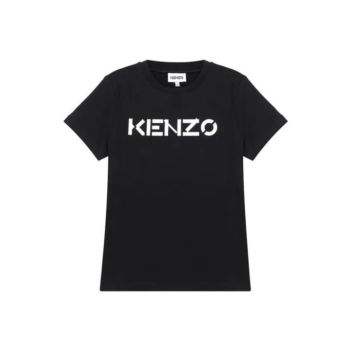 Kenzo KENZO FW20 Logo Print Black T-Shirt for Women 0079 Size L / US 10 / IT 46 - 1 Thumbnail