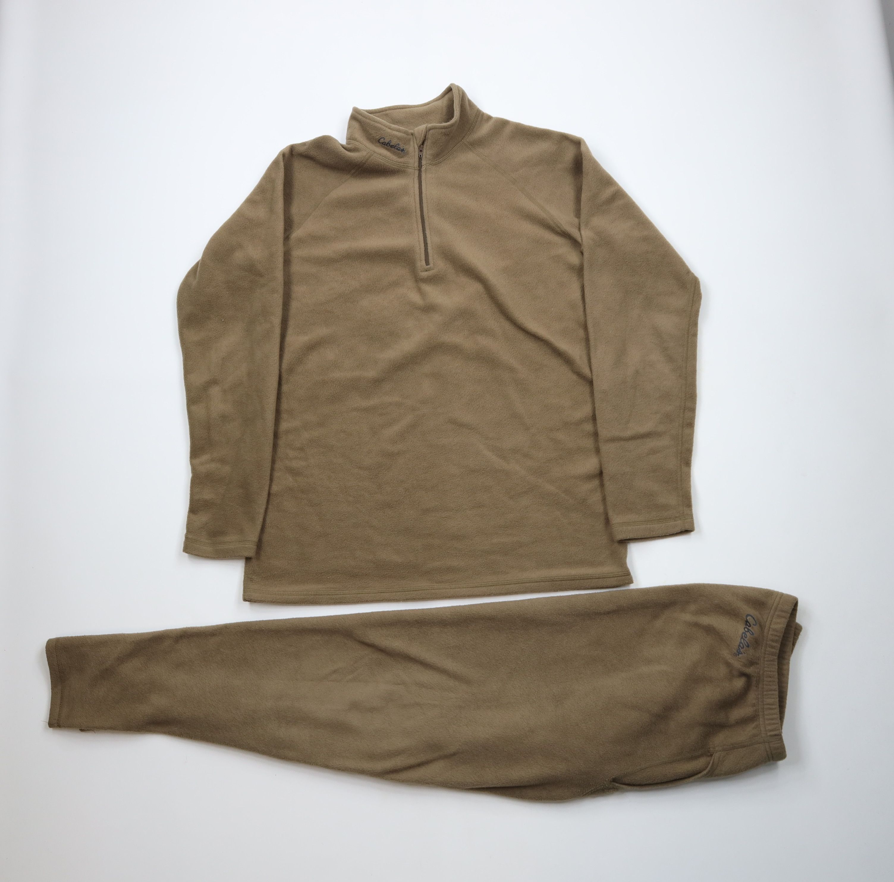 Cabelas × Vintage Vintage Cabelas Faded 2 Piece Thermal Fleece Suit Size US 36 / EU 52 - 1 Thumbnail