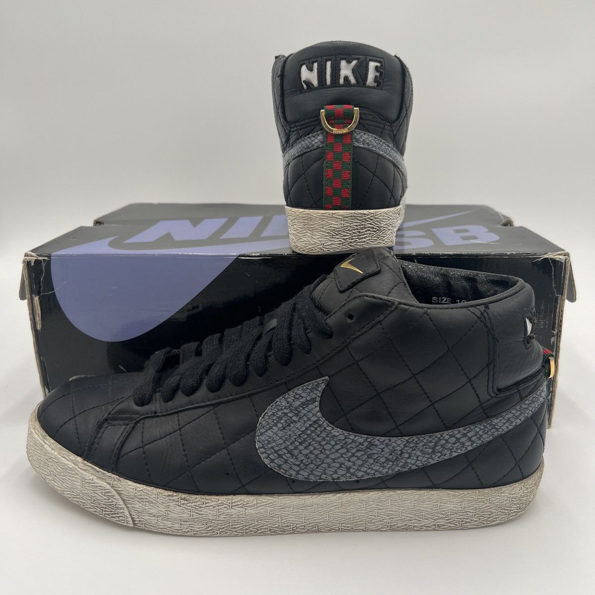 Nike × Supreme Nike SB Blazer Supreme 2006 Black Box OG Rare Size 