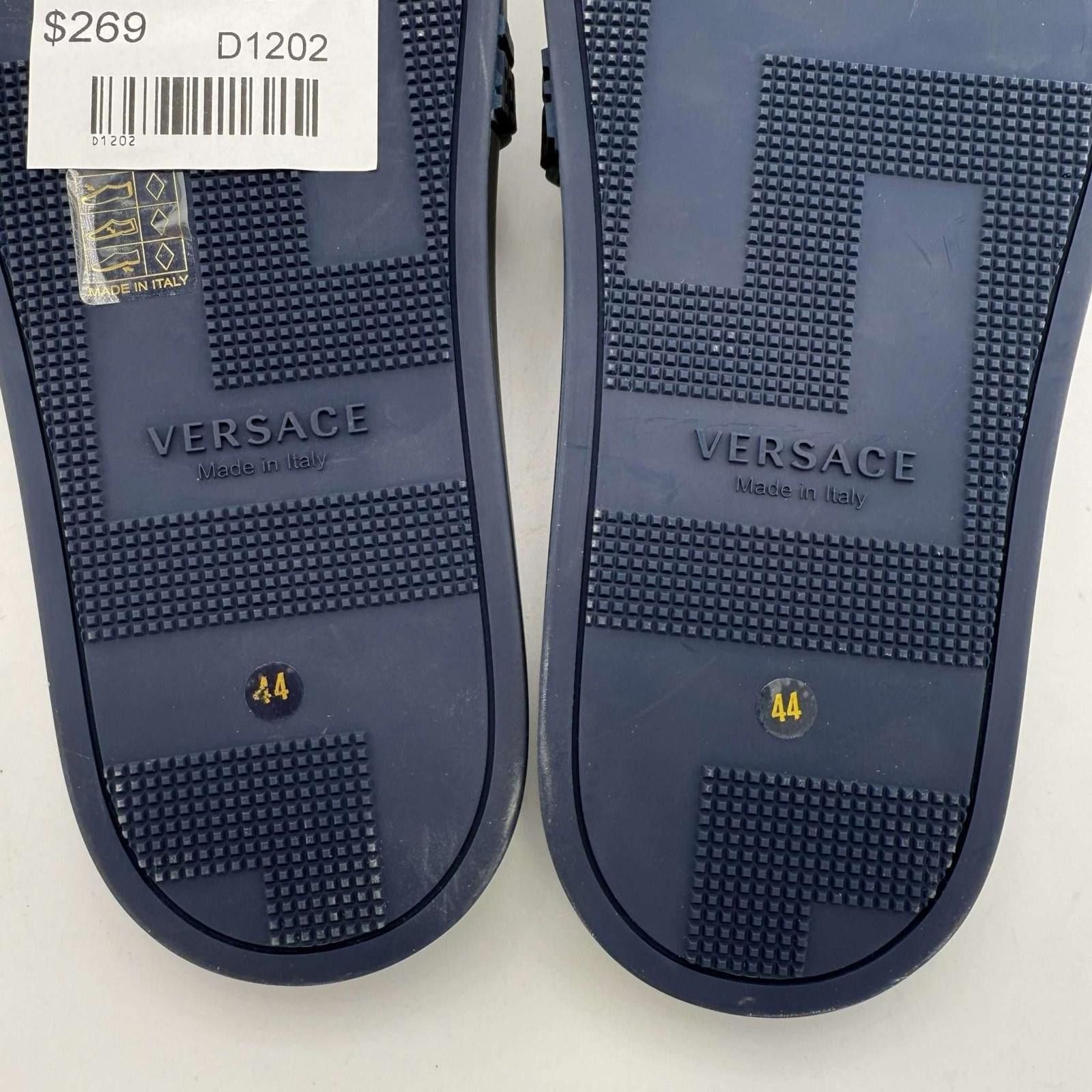 Versace Versace Slide Navy Sandals EU 44 New Size US 11 / EU 44 - 8 Thumbnail