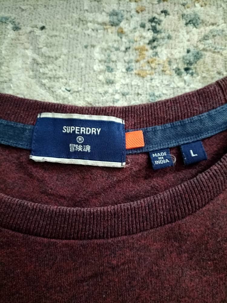Superdry Superdry Maroon T-shirt : L Size US L / EU 52-54 / 3 - 4 Thumbnail