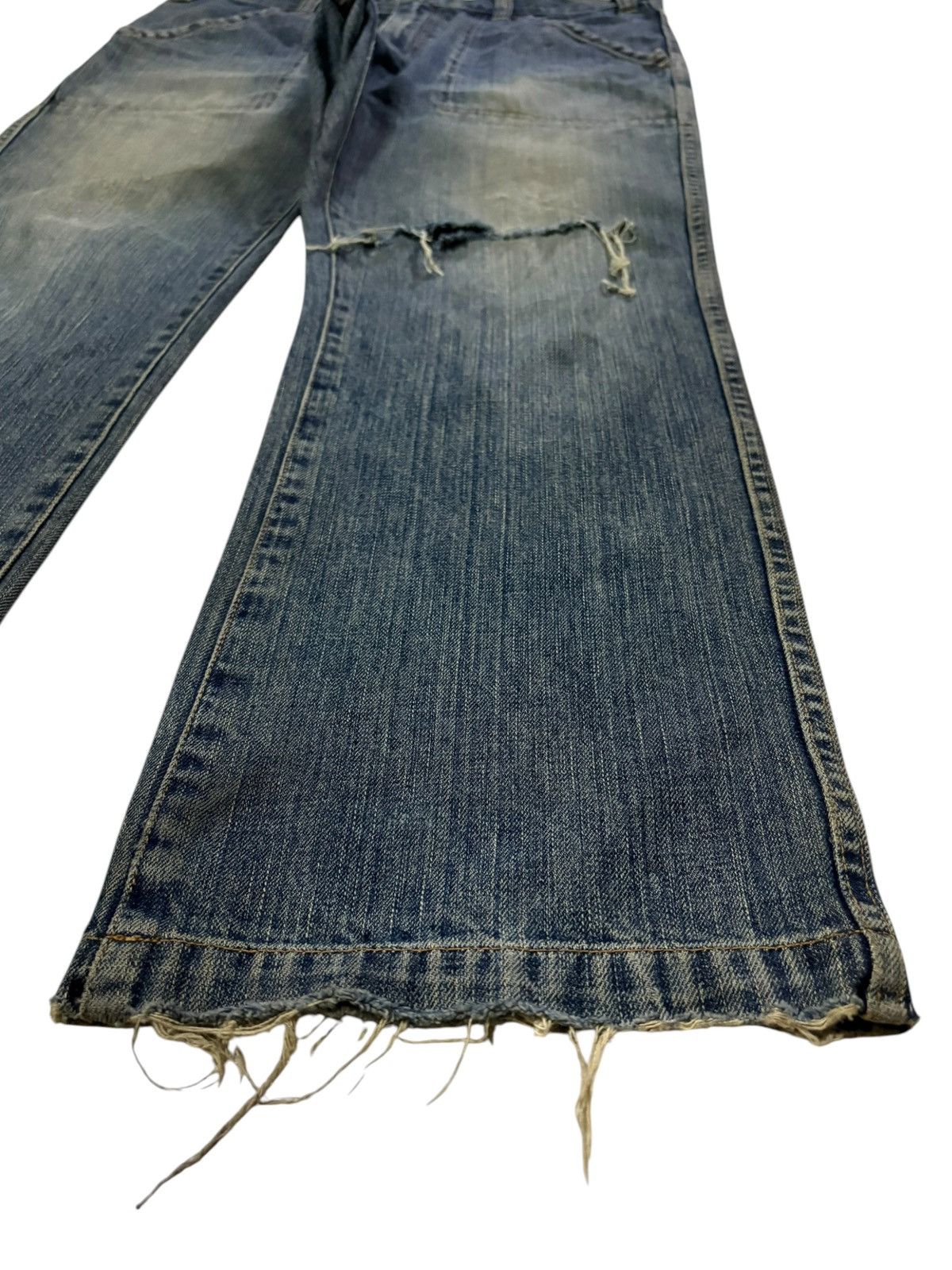 Gap Vintage Gap Army Baker Fatigue Mud Wash Distress Baggy Jeans Size US 38 / EU 54 - 7 Thumbnail