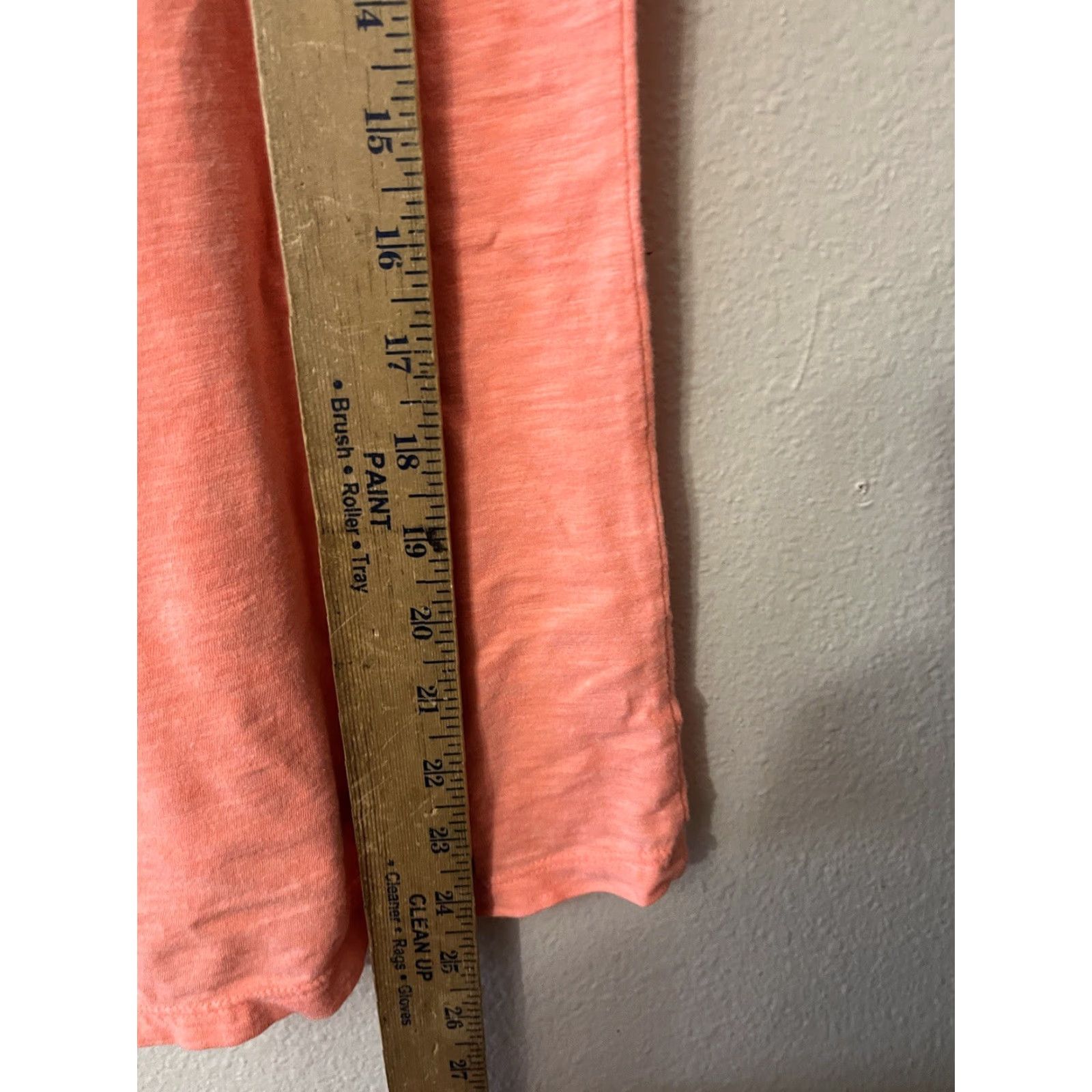 Gap VINTAGE Gap Soft Tee Scoop Boat Neck Orange Solid T-Shirt Cotton Medium Women Size M / US 6-8 / IT 42-44 - 5 Thumbnail