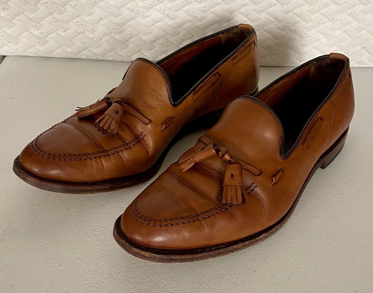 Allen Edmonds AE 🇺🇸 tobacco leather Grayson tasseled vamp 9.5 E Made in USA Size US 9.5 / EU 42-43 - 12 Thumbnail