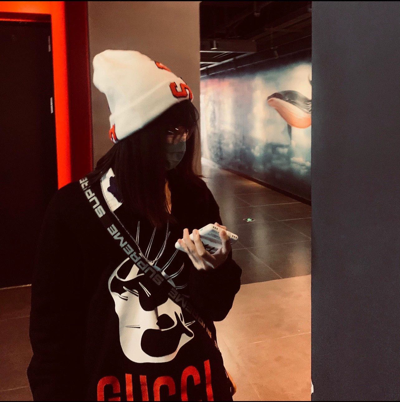 Gucci Gucci Big Logo Letter Hoodie Black S Size S / US 4 / IT 40 - 7 Thumbnail