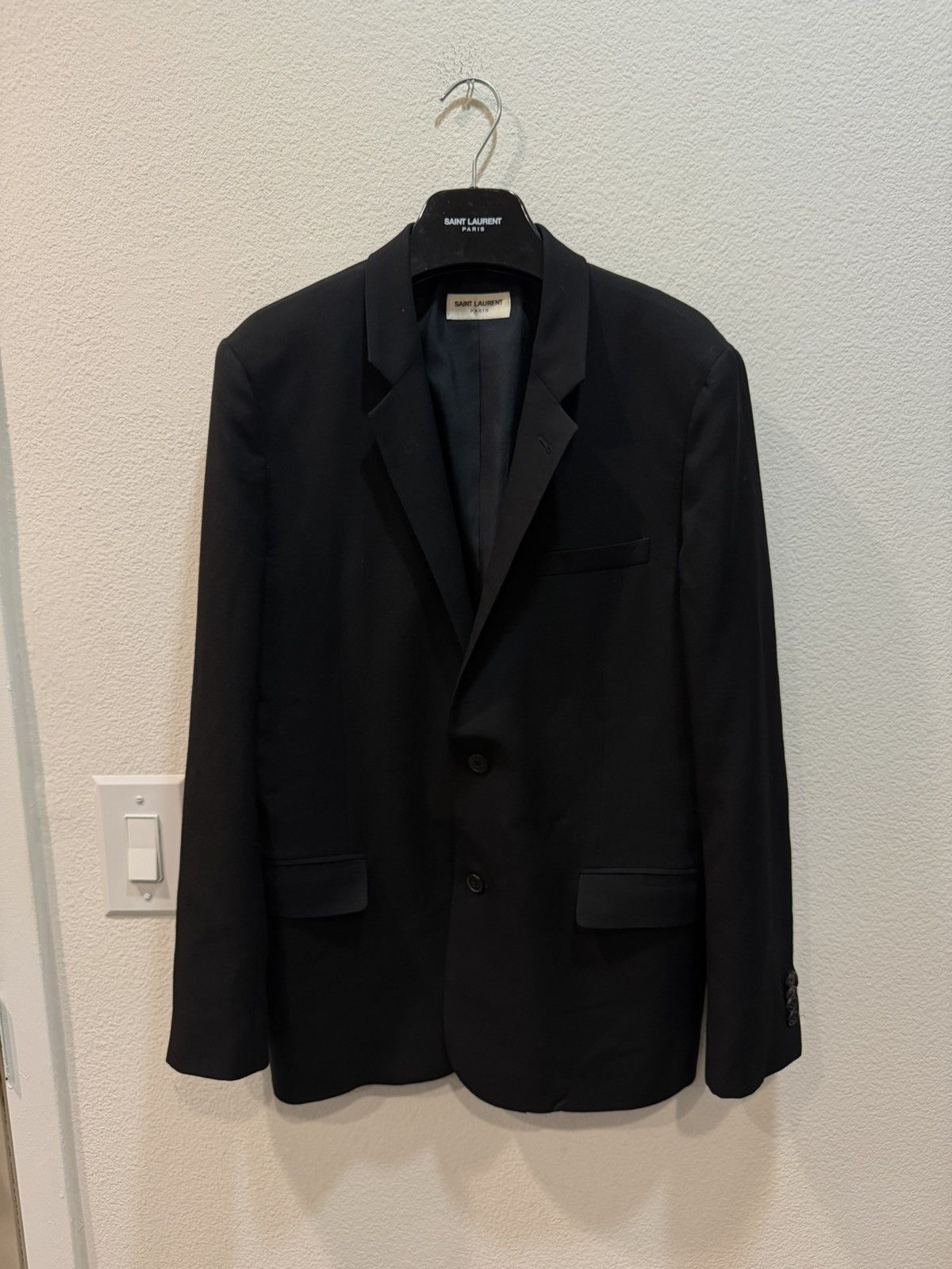 Saint Laurent Paris 2014 2 Button Blazer 52 Size 52S - 1 Thumbnail