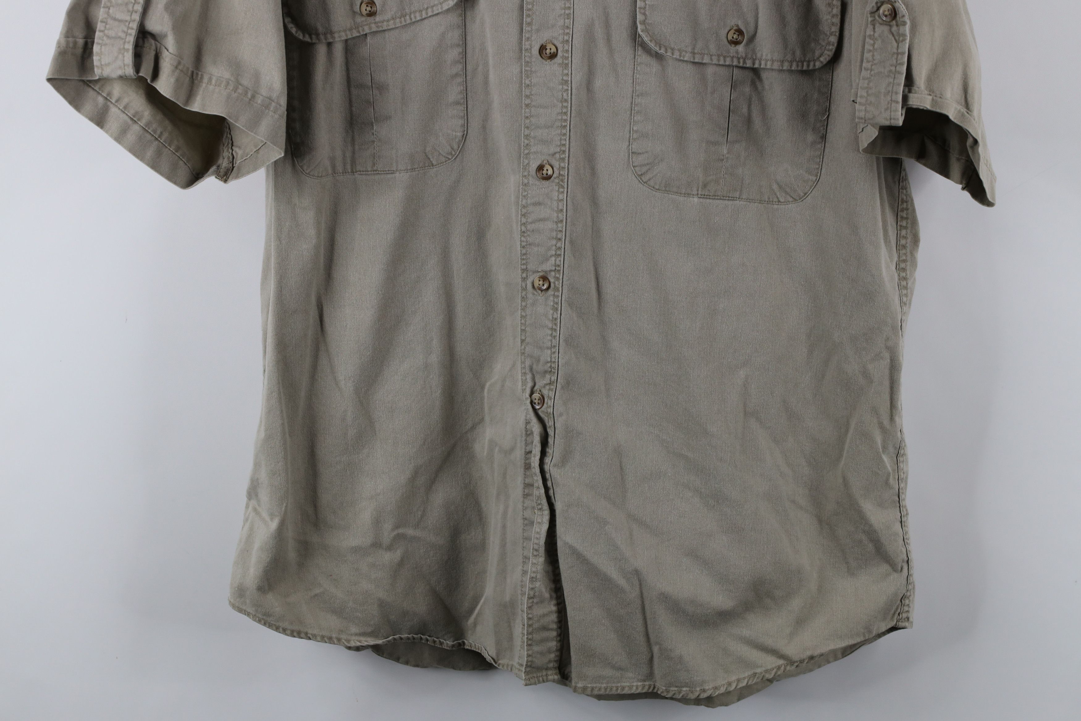 Vintage Vintage 90s Streetwear Stonewash Military Button Shirt Size US XL / EU 56 / 4 - 3 Thumbnail
