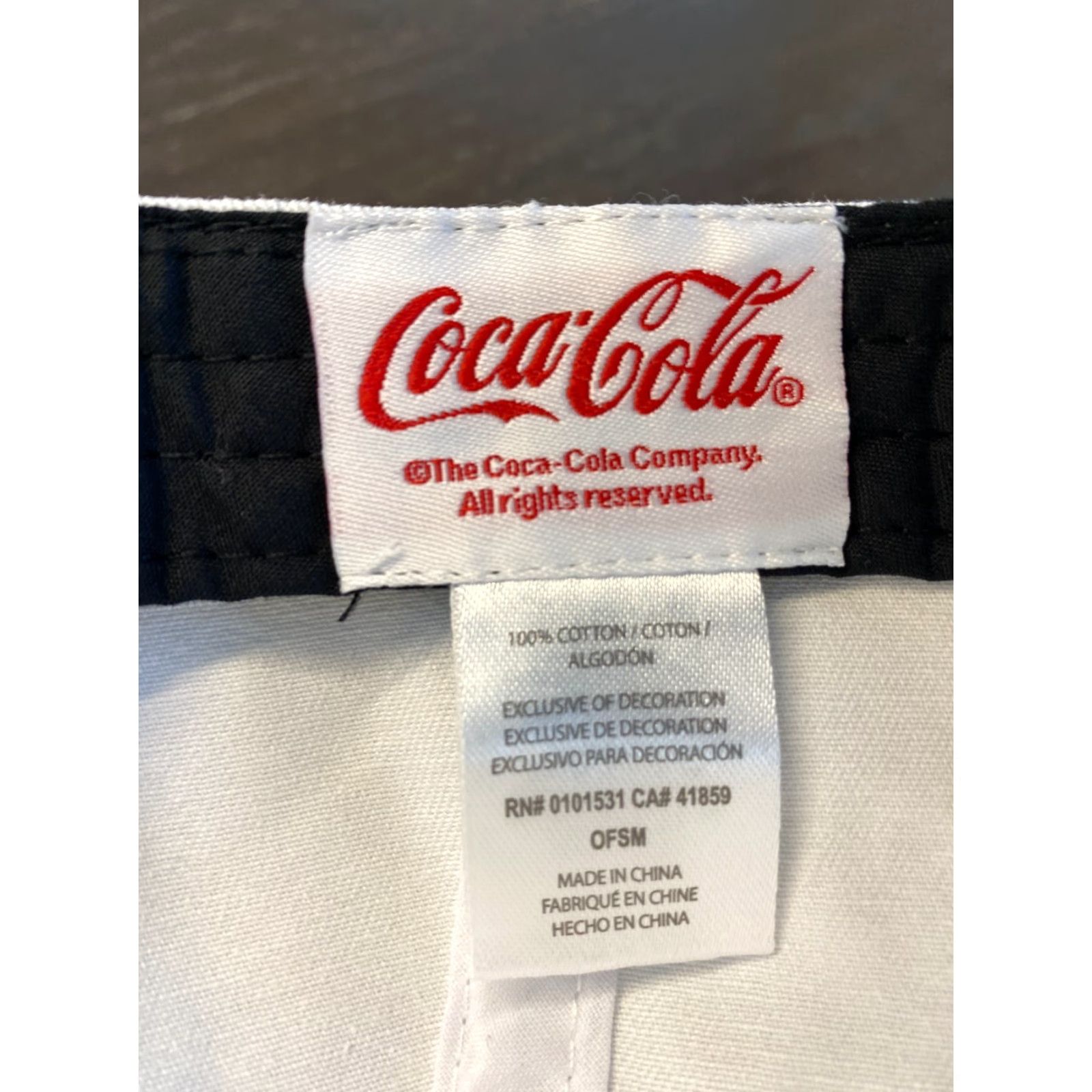 Rainbow VINTAGE Coca-Cola Hat Baseball Cap Mens One Size White Adjustable Rainbow Logo 90s Classic Logo Size ONE SIZE - 7 Thumbnail