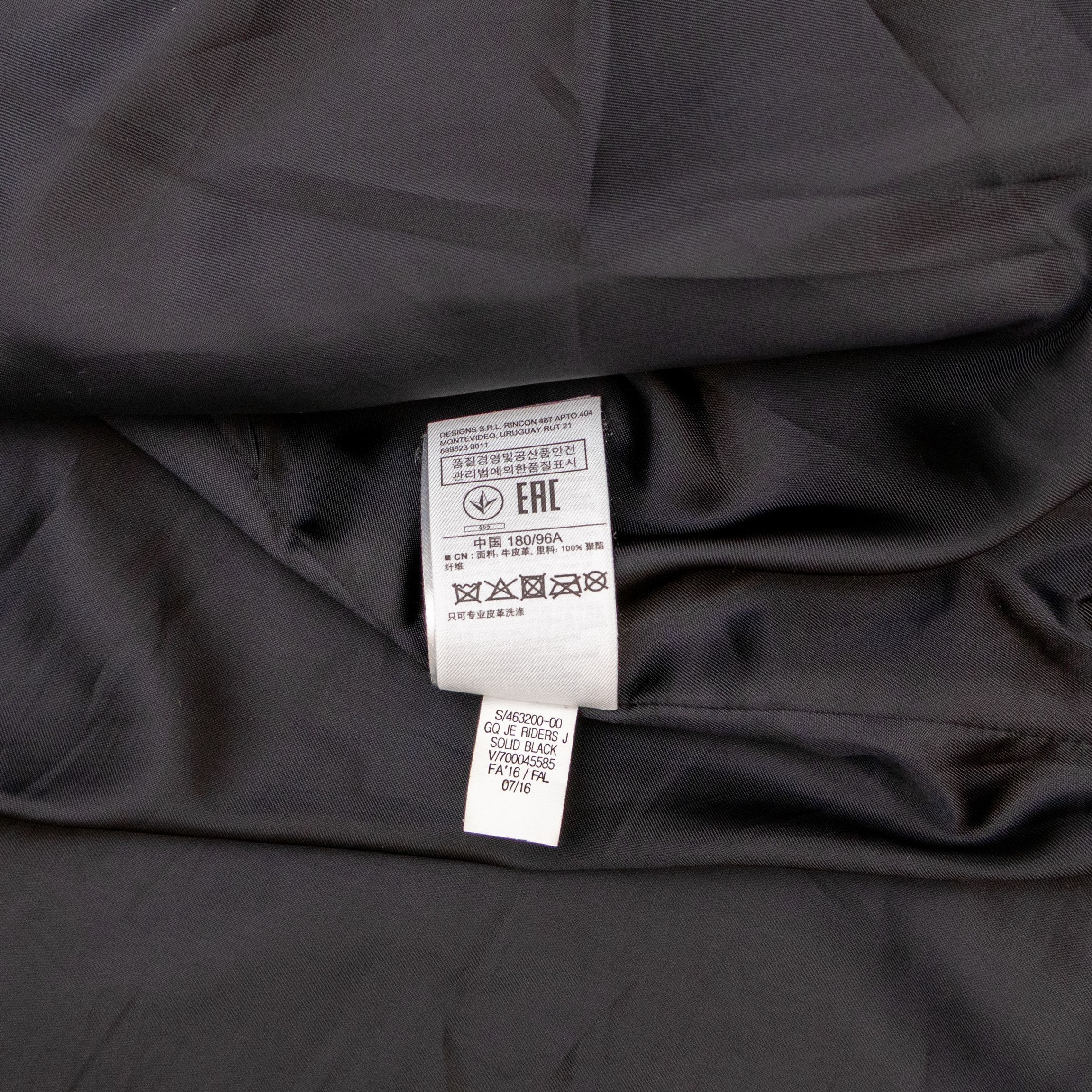 Gap × John Elliott Rare GAP x John Elliott GQ Black Leather Moto Biker Jacket Size US M / EU 48-50 / 2 - 8 Thumbnail