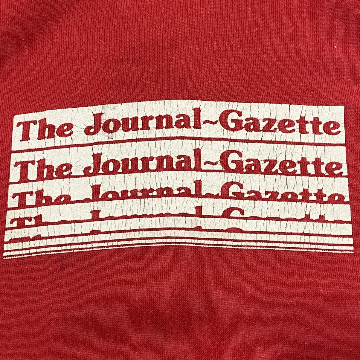 Vintage Vintage 80s Hanes The Journal-Gazette Newspaper Hoodie Size US L / EU 52-54 / 3 - 5 Thumbnail
