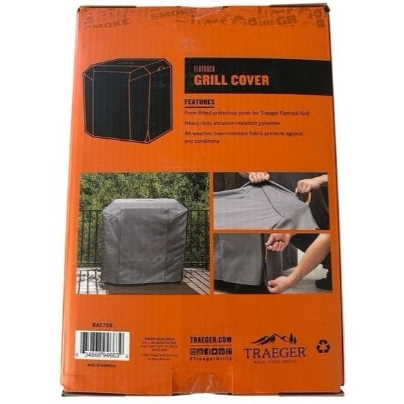 Designer Traeger Flatrock Grill Cover BAC758. Heavy Duty Abrasion Res Size ONE SIZE - 1 Thumbnail