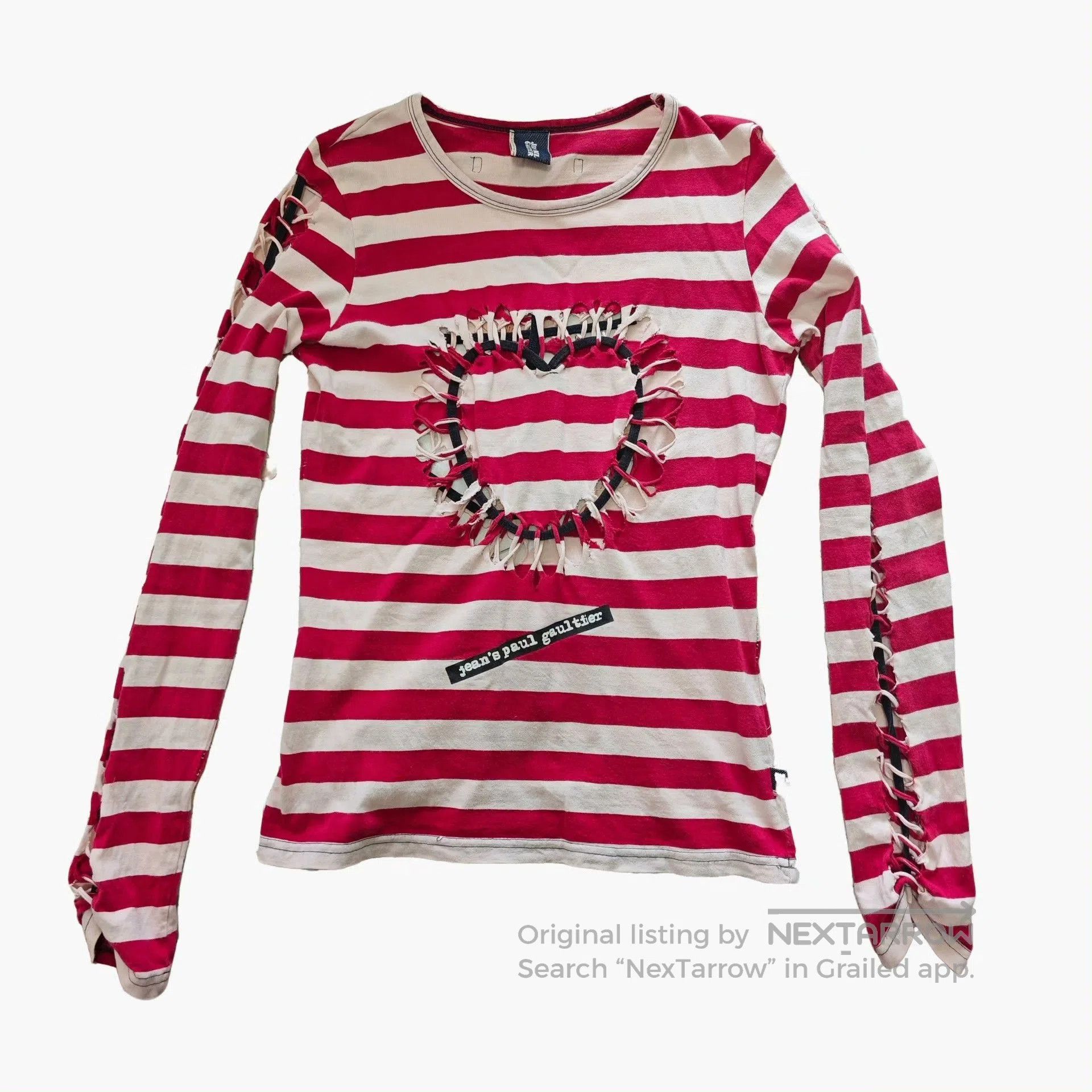 Jean Paul Gaultier Jean Paul Gaultier Red Heart Anchor Longsleeve. Size S / US 4 / IT 40 - 4 Thumbnail