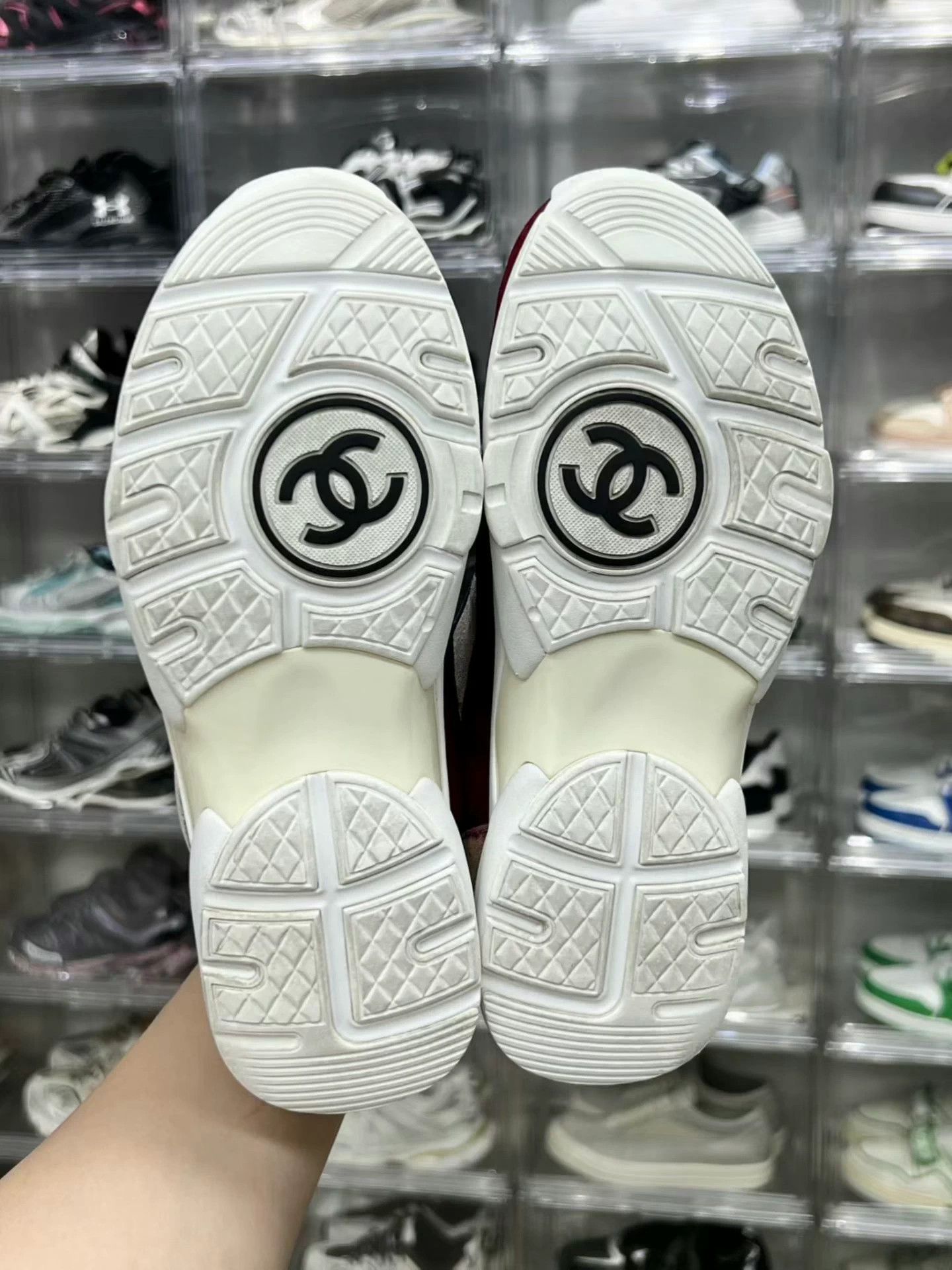 Chanel CHANEL running shoes, dark red Size US 6 / IT 36 - 8 Thumbnail