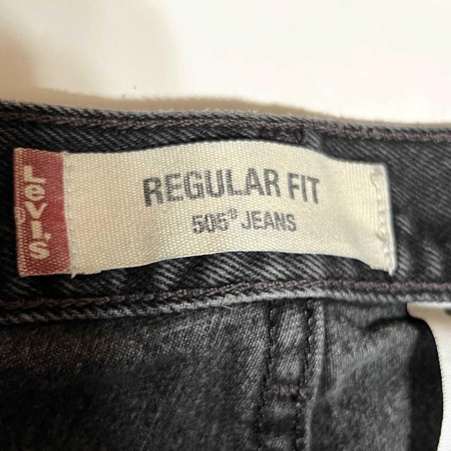 Levi's Levi's 505 Jeans Mens Regular Straight 36x30 Black Distressed Y2K USA 5-Pocket Denim 30 In Inseam Zip Button Closure Store Listing Size US 36 / EU 52 - 7 Thumbnail