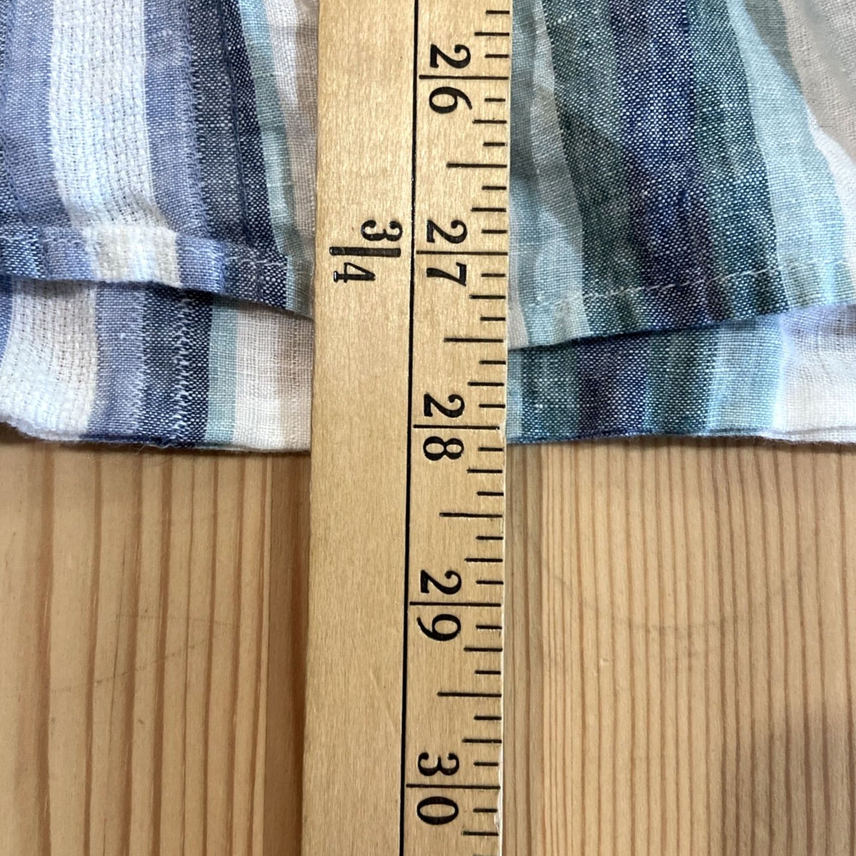 Reyn Spooner Reyn Spooner Shirt Mens Medium Striped Linen Button-Down Lightweight Graphic Print Nautical Hawaiian Gray Size US M / EU 48-50 / 2 - 3 Thumbnail