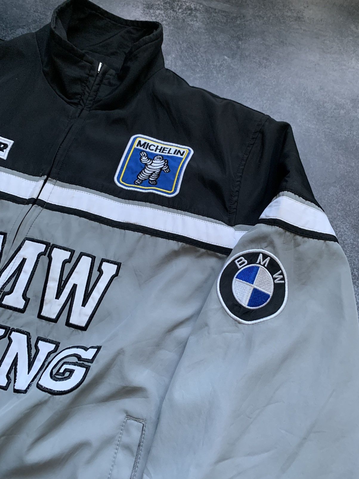 BMW × Vintage BMW RACING Bomber Jacket Michelin 2-Sided Size US M / EU 48-50 / 2 - 5 Thumbnail