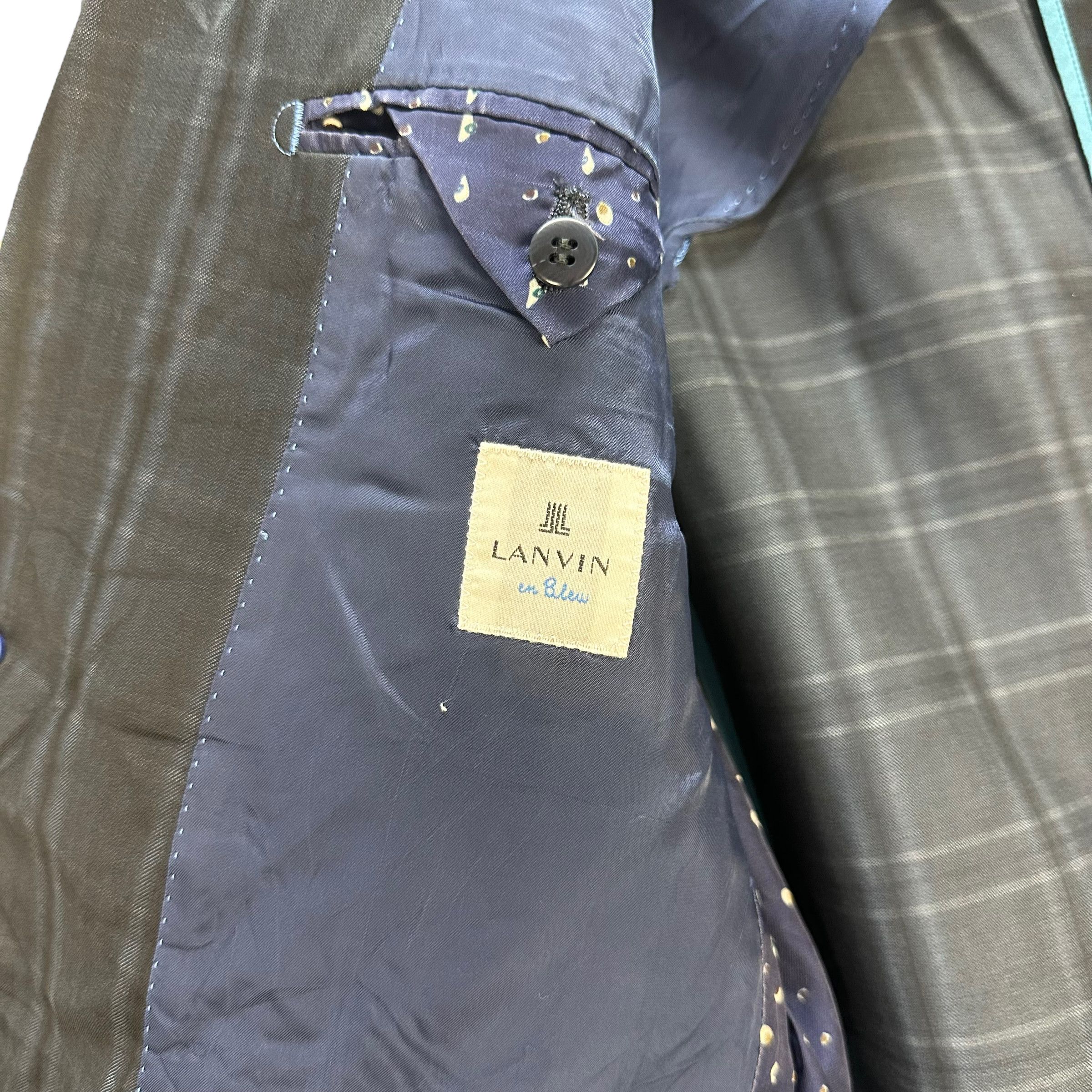 Lanvin LANVIN Checked Plaid Suit Jacket / Blazers #8527-013 Size 38R - 7 Thumbnail