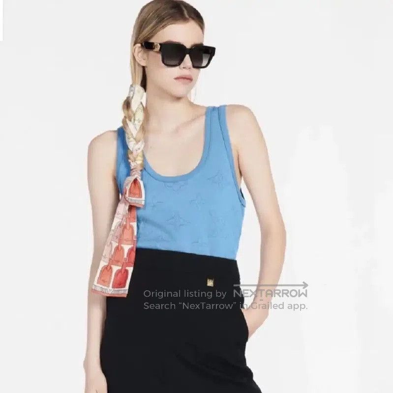 Louis Vuitton Louis Vuitton Blue Cotton Women's T. Size XS / US 0-2 / IT 36-38 - 8 Thumbnail