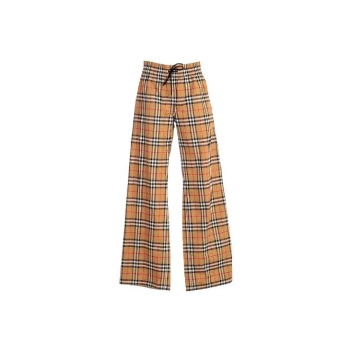 Burberry Burberry Plaid Loose Fit Cotton Pants 0079 Size 26" / US 2 / IT 38 - 1 Thumbnail
