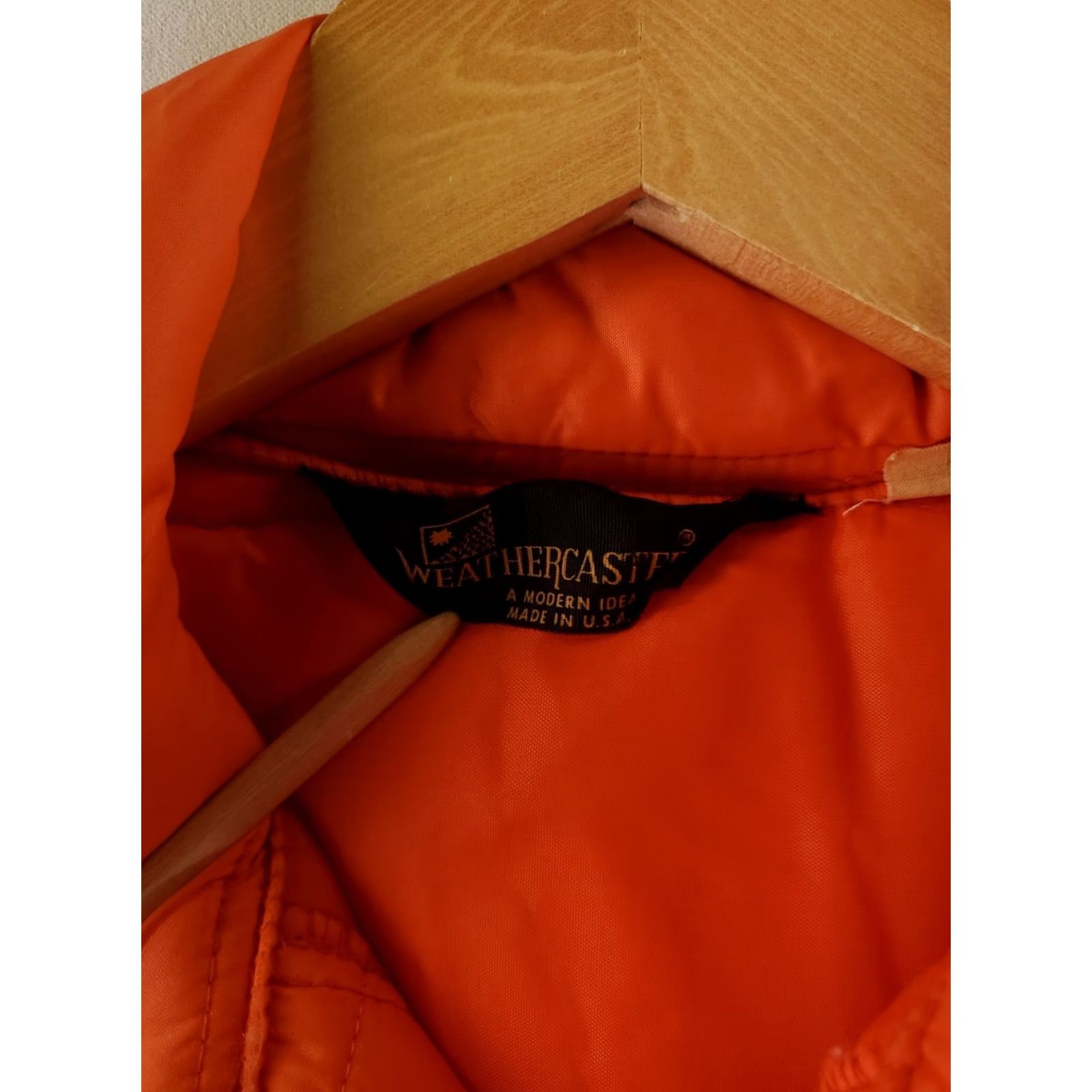 Vintage Fram Autolite Weathercaster Vest VTG 70s Snap Orange Mens L Puffer Jacket Jacket Orange Mens L Size US L / EU 52-54 / 3 - 6 Thumbnail