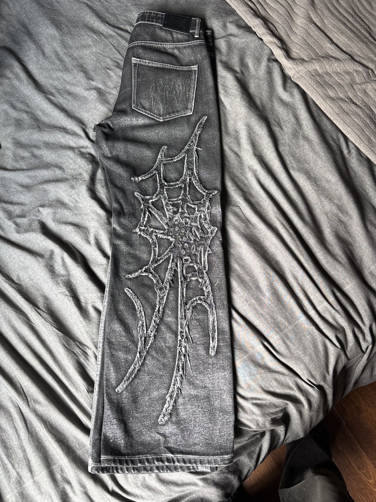 Revenge REVENGE WAXED DENIM SPIDERWEB Size US 34 / EU 50 - 3 Thumbnail