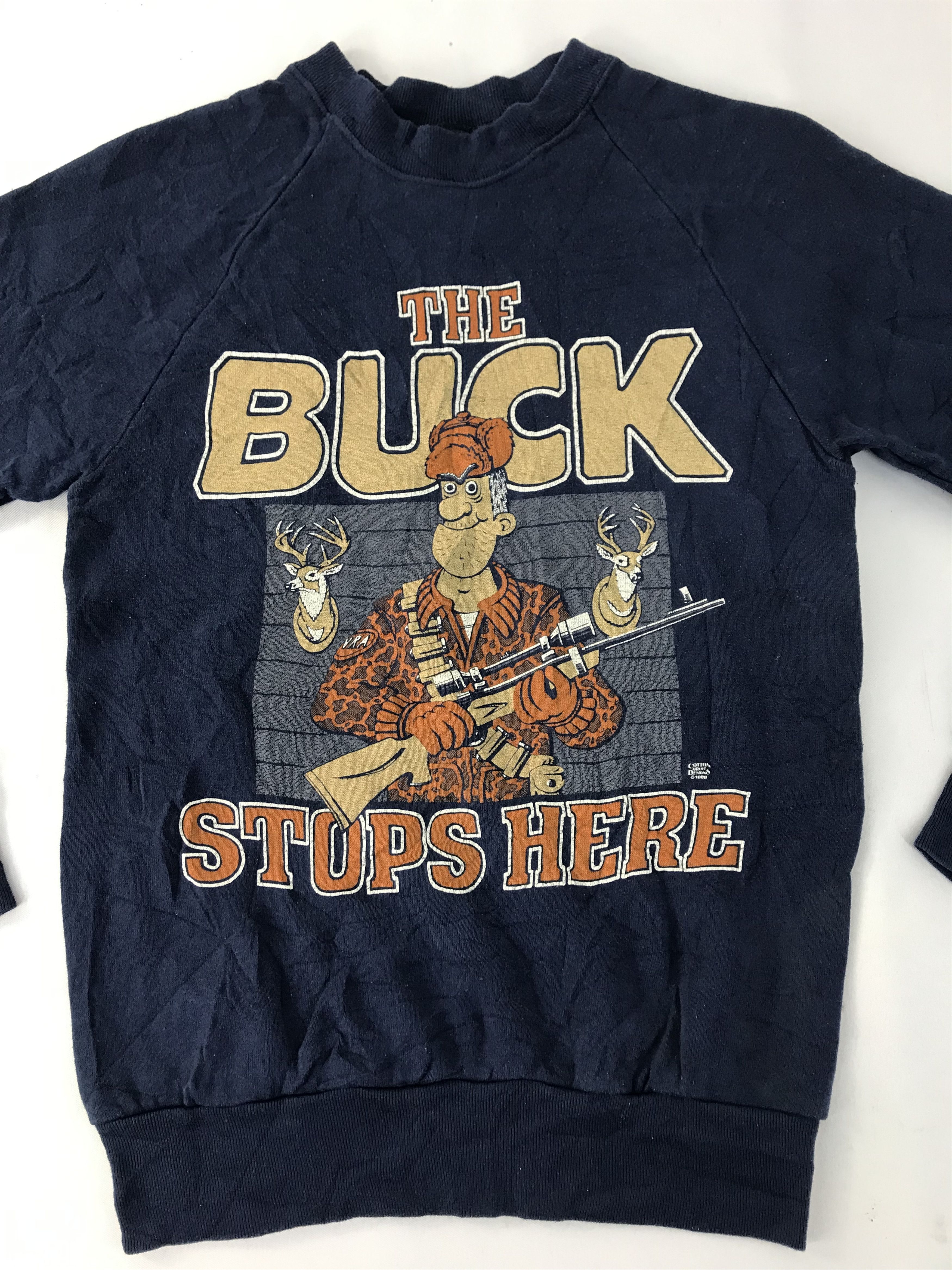 Other 90s The Bucks Stop Here Hunting Deer By Screen Star 50/50 Size US S / EU 44-46 / 1 - 2 Thumbnail
