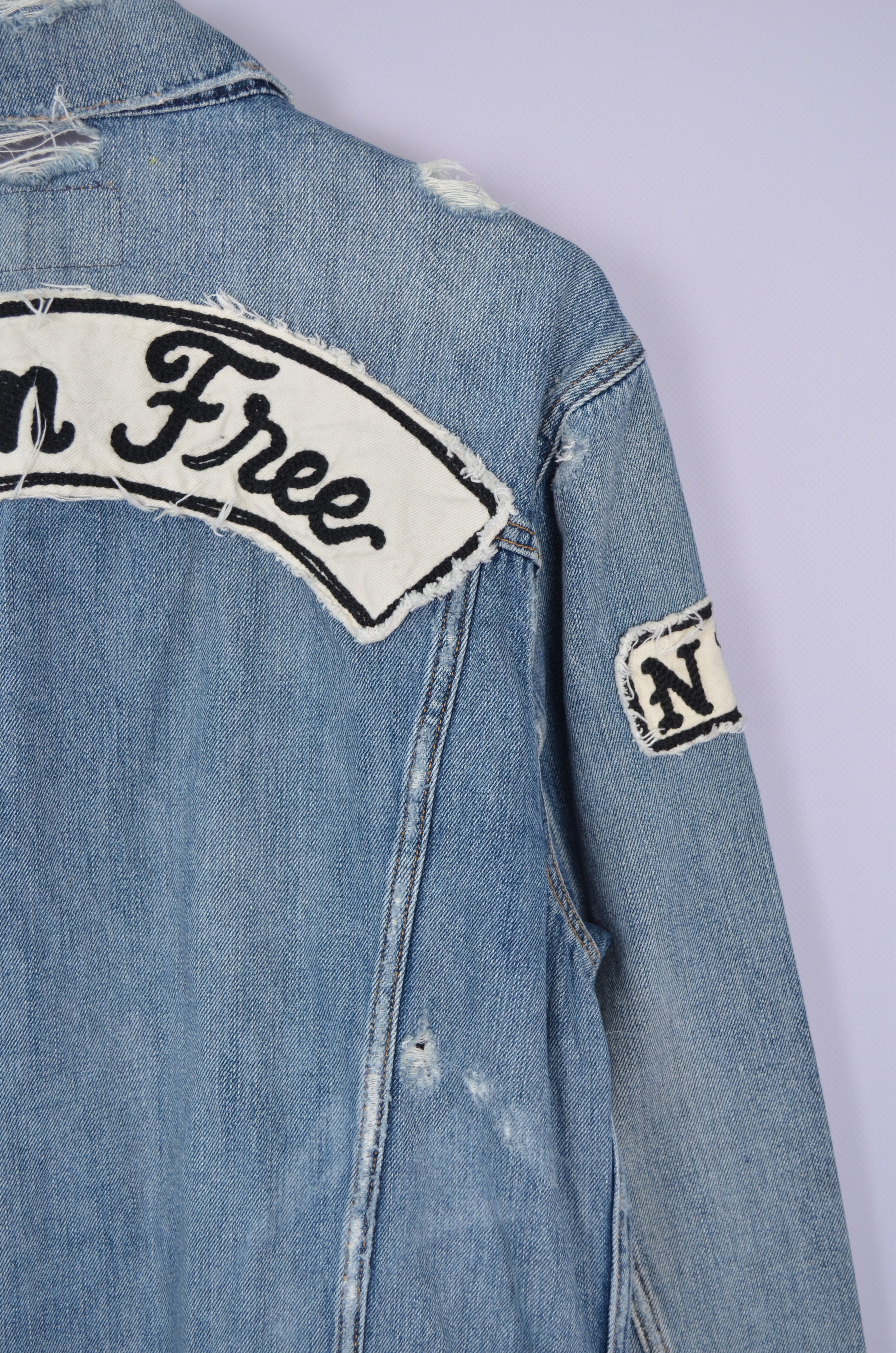 Denim & Supply Ralph Lauren × Designer × Polo Ralph Lauren Ralph Lauren Denim Supply Denim Distressed Trucker Jacket Size US S / EU 44-46 / 1 - 11 Thumbnail