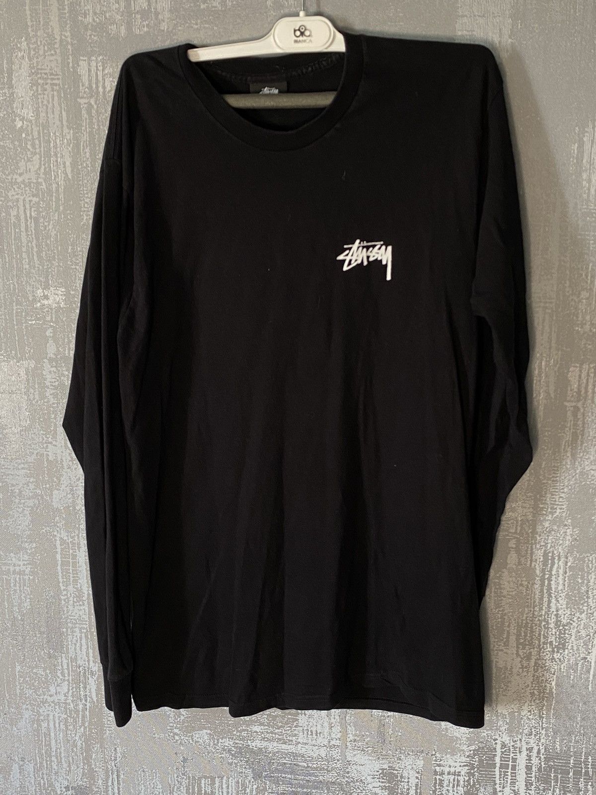 Stussy Stussy Big Logo Long Sleeve T Shirt Hype drill Size US M / EU 48-50 / 2 - 1 Thumbnail