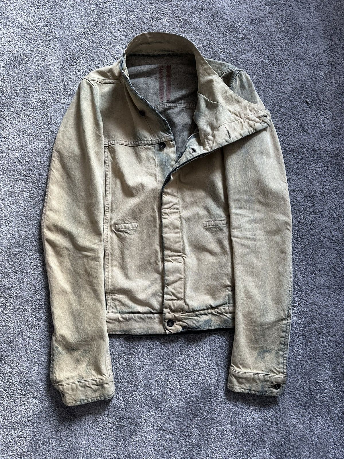 Rick Owens Drkshdw 1/1 Sample Rick Owens Drkshdw ss14 Denim Bone Slave Jacket Size US M / EU 48-50 / 2 - 2 Thumbnail