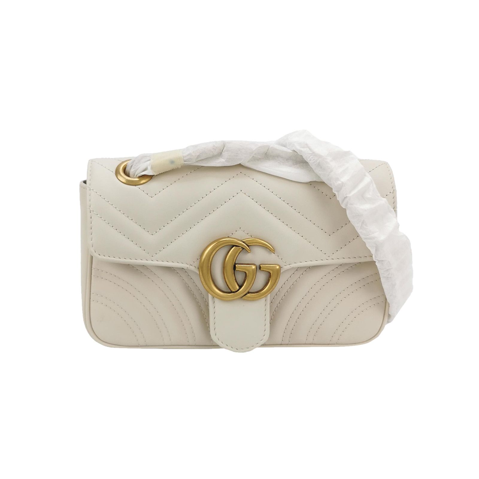 Gucci Gucci GG Marmont V-Quilted Leather Shoulder Bag Size ONE SIZE - 1 Thumbnail