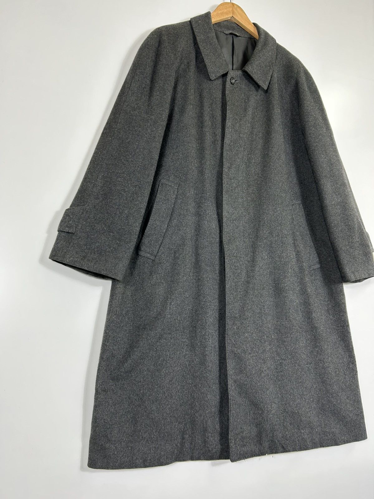 Extreme Cashmere × Japanese Brand × Vintage ⚡️Vintage Emil Klein Cashmere Button Long Coat Size US L / EU 52-54 / 3 - 2 Thumbnail