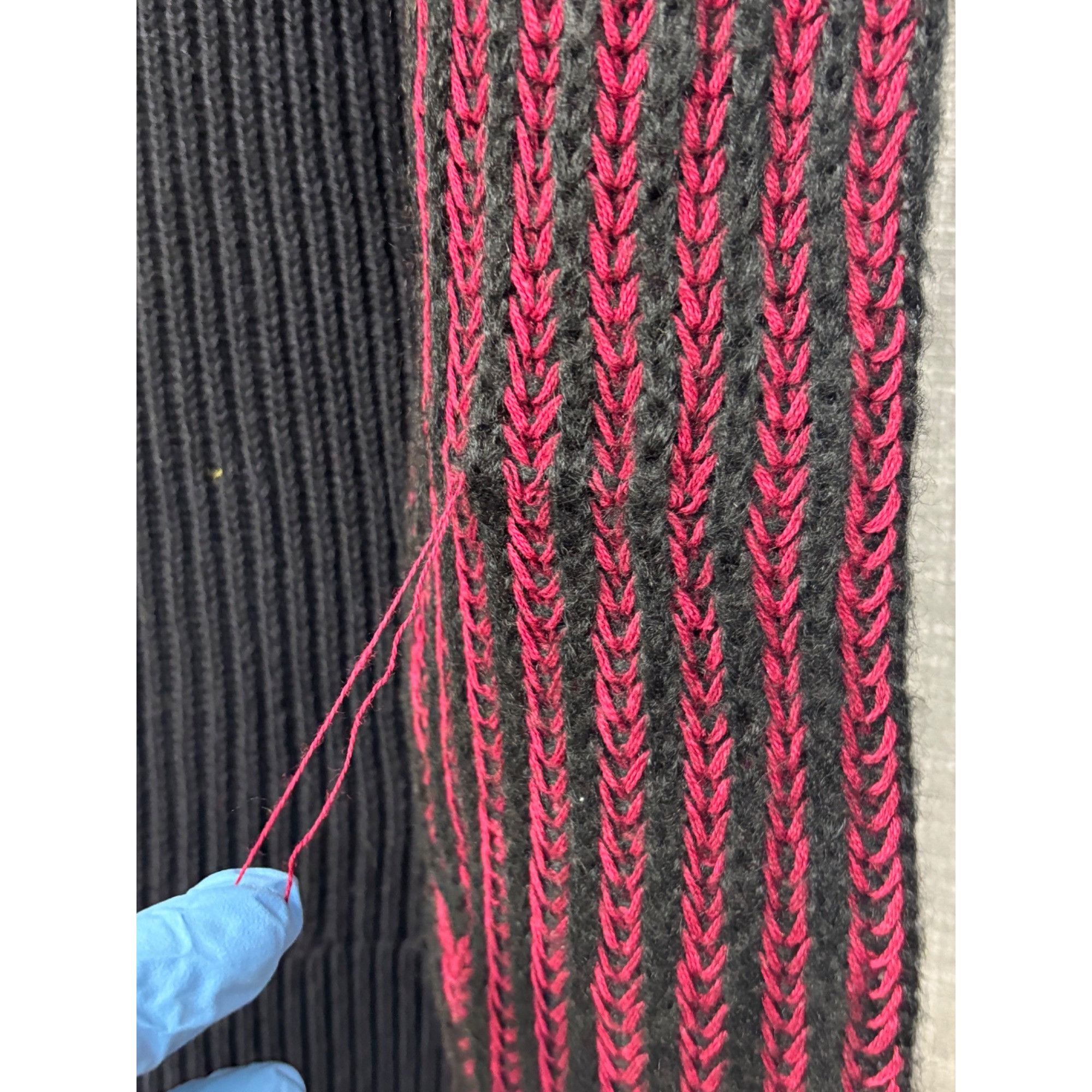 DKNY DKNY Jeans Striped Cowl-Neck Mixed Knit Tank Sweater, Syrah, Size M / US 6-8 / IT 42-44 - 9 Thumbnail
