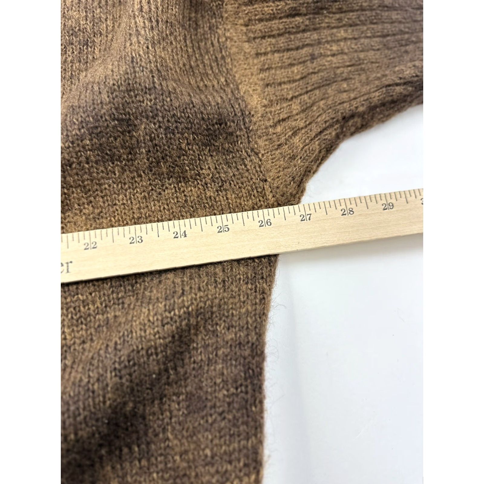 Vintage Magaschoni Sweater Womens Medium Brown Mohair Blend Crewneck 3/4 Sleeve Oversize Size M / US 6-8 / IT 42-44 - 7 Thumbnail