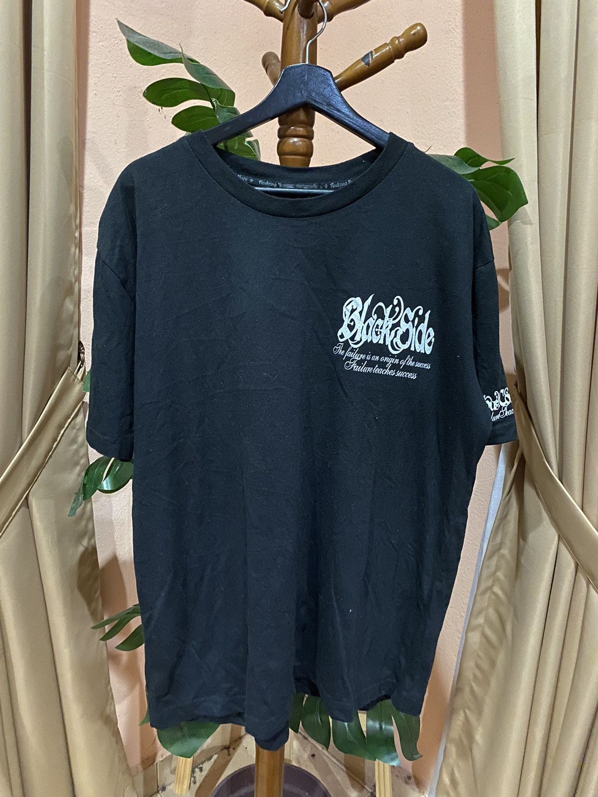 Japanese Brand BlackSide Oversized Graphic Tee TimeStep Gothic Streetwear Size US XXL / EU 58 / 5 - 4 Thumbnail