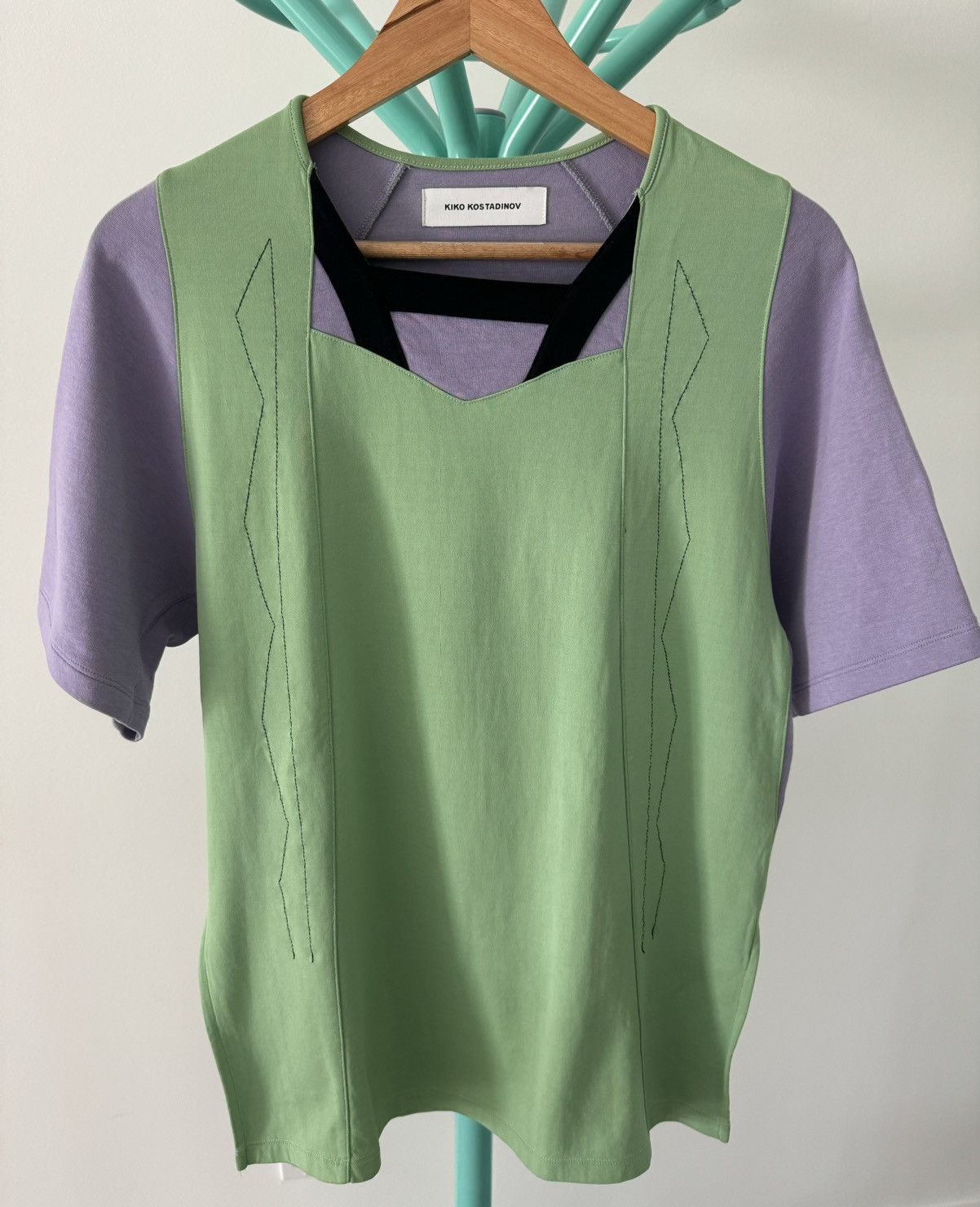 Kiko Kostadinov Runway S/S 2019 colorblock t-shirt Size US S / EU 44-46 / 1 - 1 Thumbnail