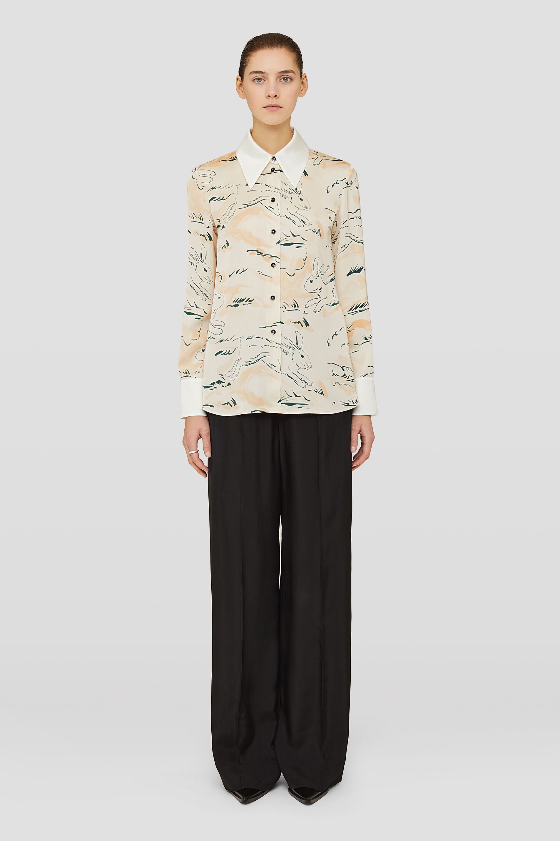 Jil Sander o1y1025 Patterned Shirt in Multicolor Size XS / US 0-2 / IT 36-38 - 4 Thumbnail
