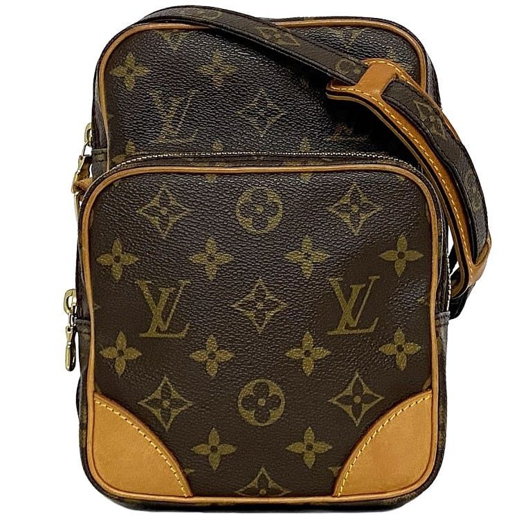 Louis Vuitton Shoulder Bag Brown Cotton, Women's