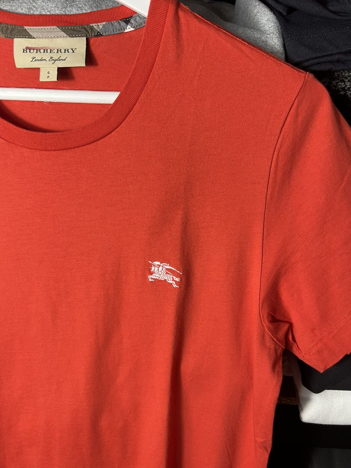 Burberry 👕 Burberry London England Logo T-Shirt — Red — Size S Size US S / EU 44-46 / 1 - 4 Thumbnail