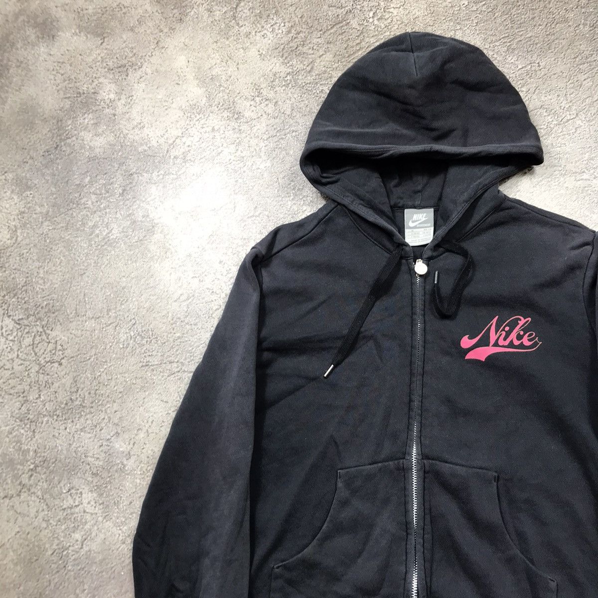 Vintage Vintage Nike Swoosh Zip Hoodie Y2K Streetwear Black Logo M Size M / US 6-8 / IT 42-44 - 2 Thumbnail