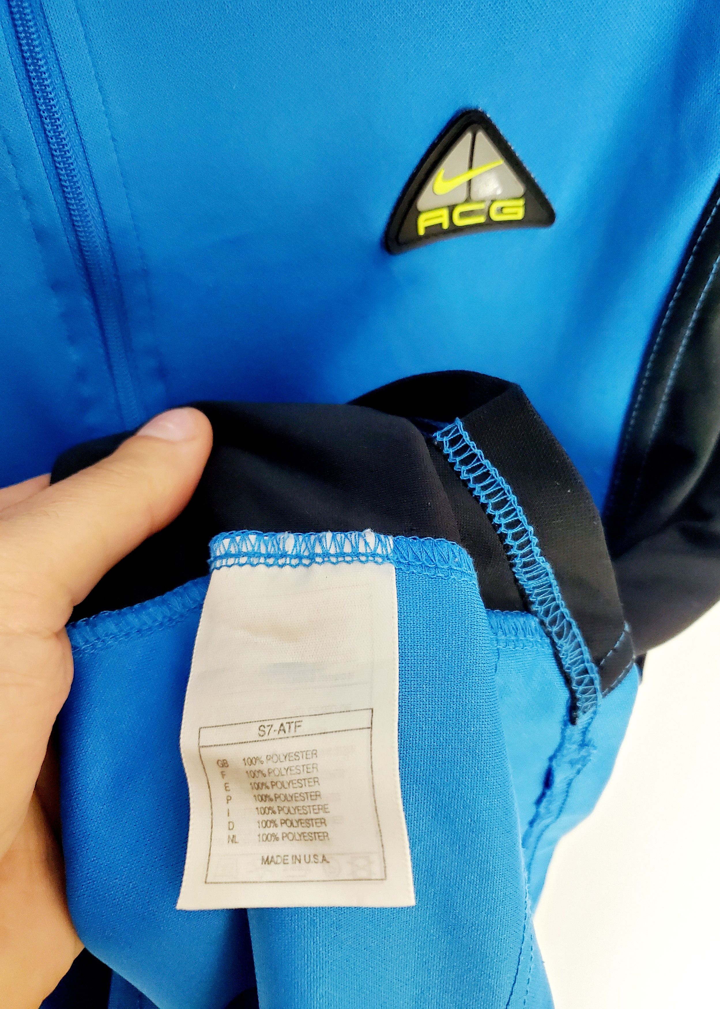 Nike × Vintage Vintage 90s Nike ACG 1/4 Zip Cycling Jersey size Lq Size US L / EU 52-54 / 3 - 5 Thumbnail