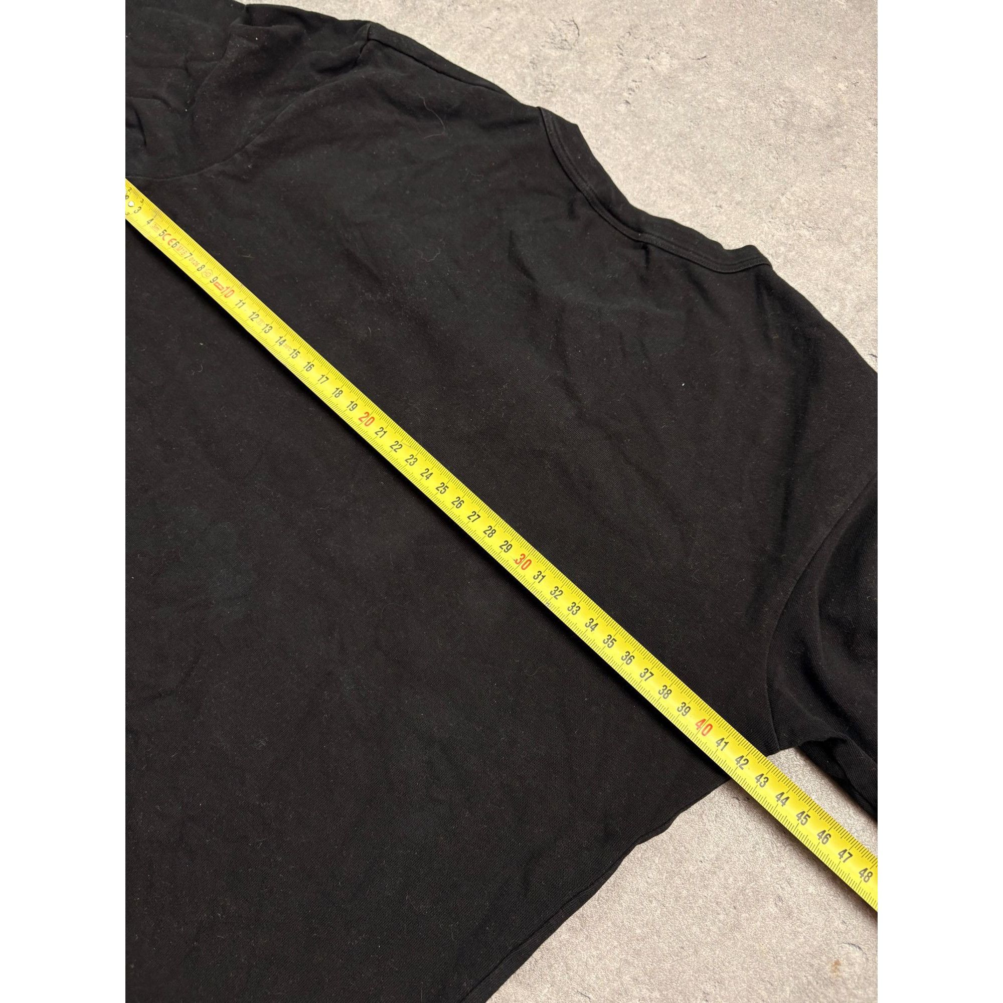 Dolce & Gabbana Dolce & Gabbana Black V-Neck 3/4 Sleeve T-Shirt With Minimal Size M / US 6-8 / IT 42-44 - 5 Thumbnail